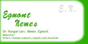 egmont nemes business card